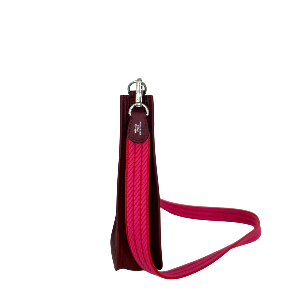 Hermès 16 Amazone Clemence/Sangle Rot Orange Paladium Fullset / neuwertig Hermès