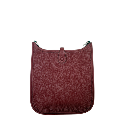 Hermès 16 Amazone Clemence/Sangle Rot Orange Paladium Fullset / neuwertig Hermès