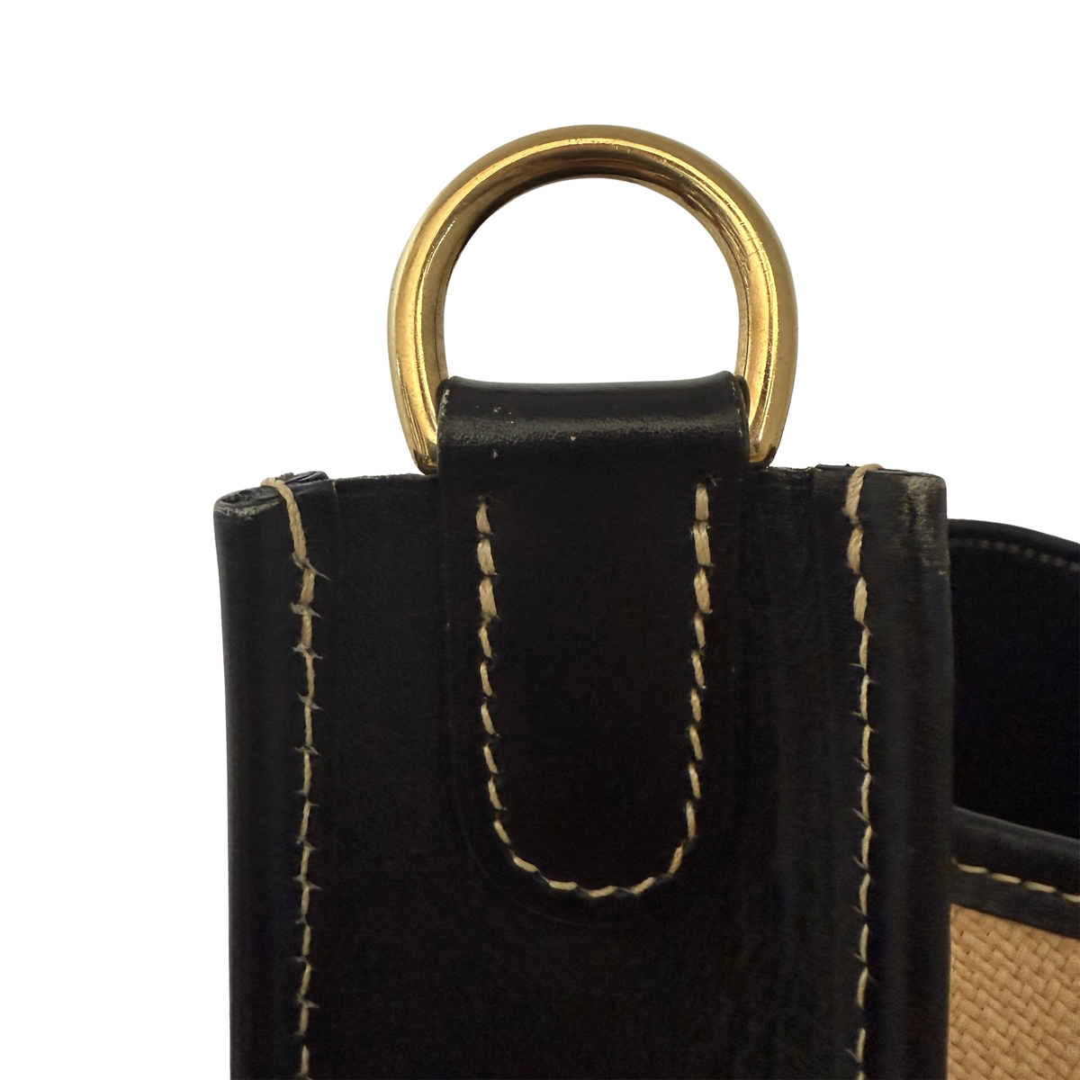 Hermès Evelyne 29 Toile Clemence 1999 Ecru Schwarz / sehr gut Hermès