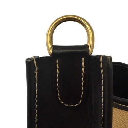 Hermès Evelyne 29 Toile Clemence 1999 Ecru Schwarz / sehr gut Hermès