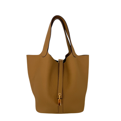 Hermès Picotin Lock 22 Taurillon Clemence Biscuit Fullset/ neuwertig Hermès