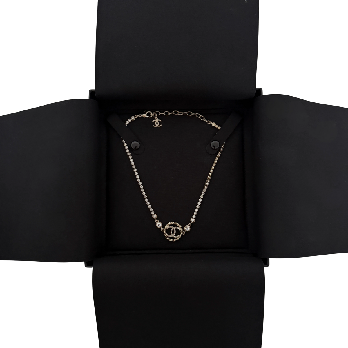Chanel CC Choker-Halskette Gold / neuwertig Chanel