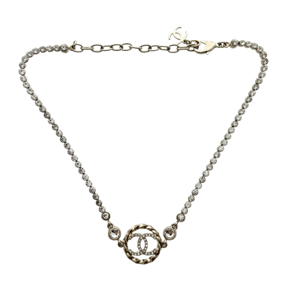 Chanel CC Choker-Halskette Gold / neuwertig Chanel