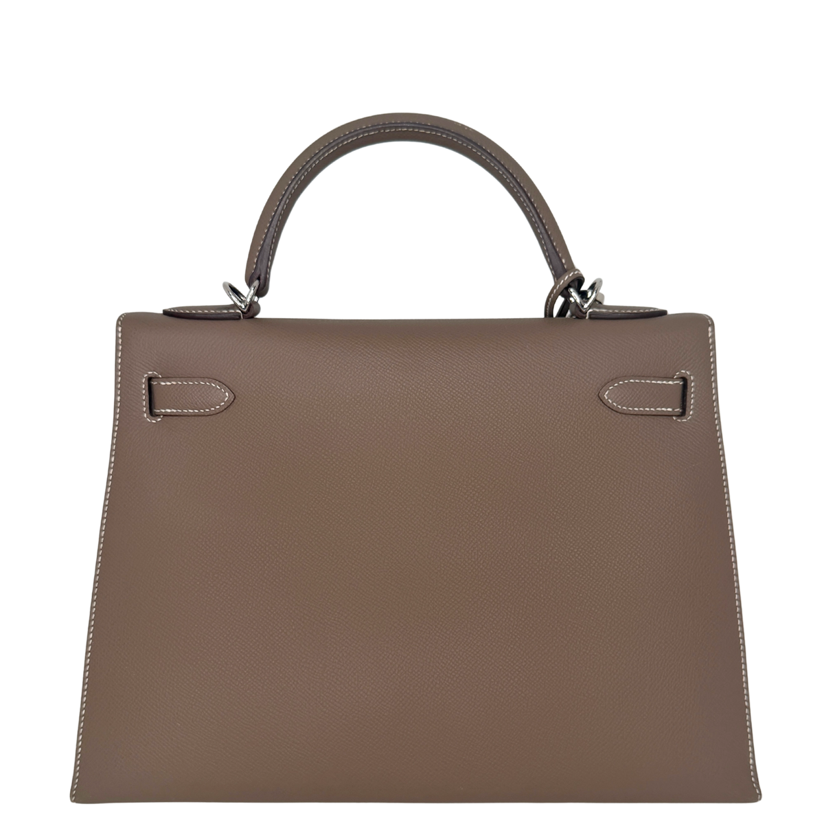 Hemès Kelly Bag 32 Sellier Epsom Leder Etoupe / sehr gut Hermès