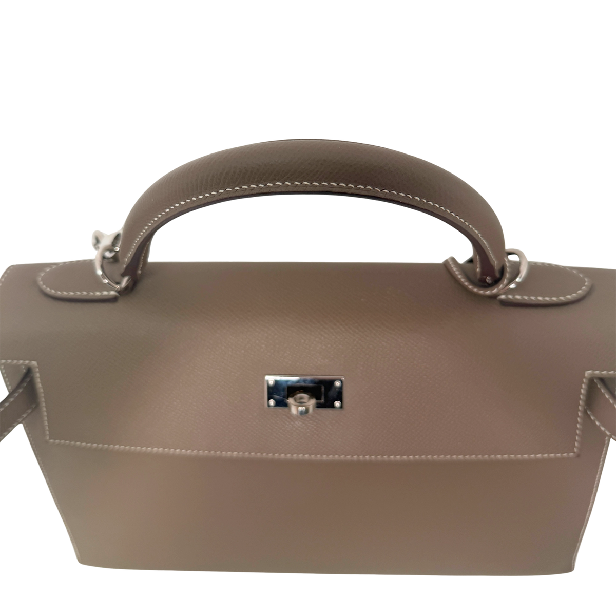 Hemès Kelly Bag 32 Sellier Epsom Leder Etoupe / sehr gut Hermès