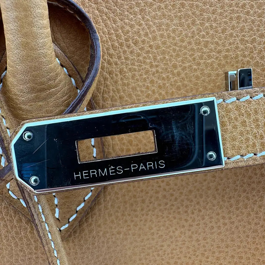 Hermès Birkin Bag 40 Vache Liégée Leder braun Palladium Fullset 2007 / sehr gut Hermès