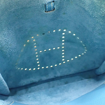 Hermès Evelyne III 29 blau Clemence  Palladium Fullset 2010 / sehr gut Hermès