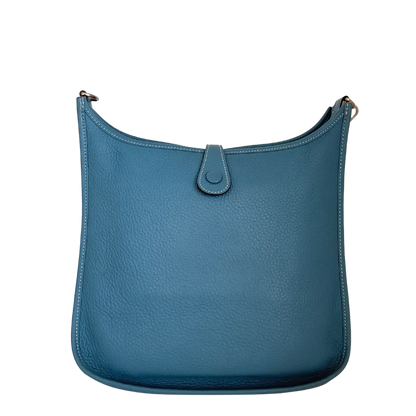 Hermès Evelyne III 29 blau Clemence  Palladium Fullset 2010 / sehr gut Hermès