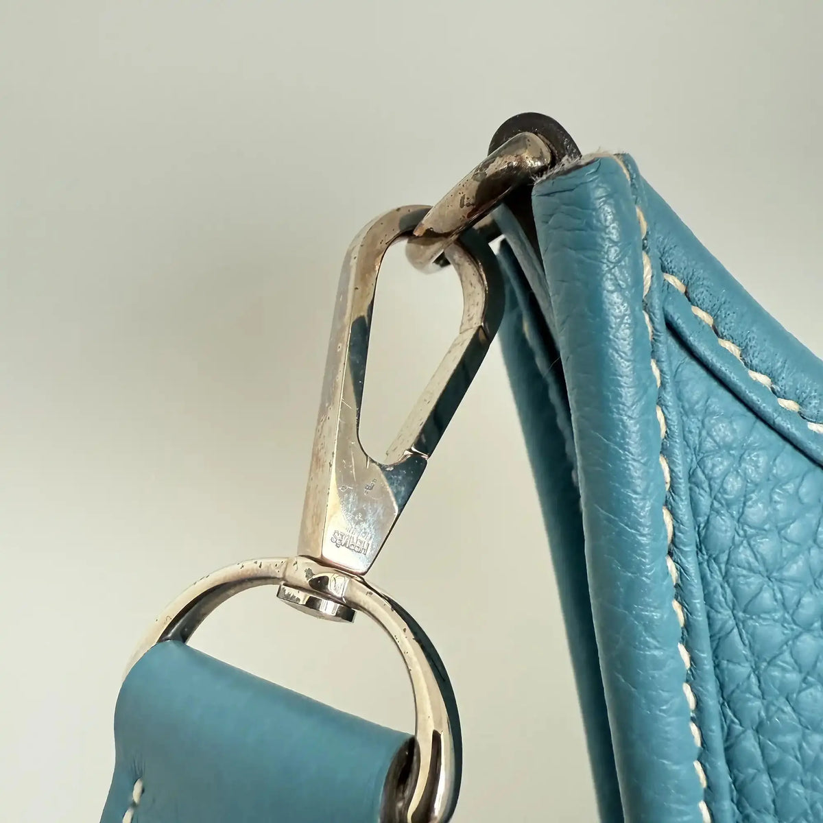 Hermès Evelyne III 29 blau Clemence  Palladium Fullset 2010 / sehr gut Hermès