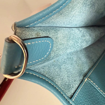 Hermès Evelyne III 29 blau Clemence  Palladium Fullset 2010 / sehr gut Hermès