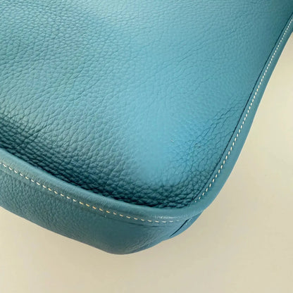 Hermès Evelyne III 29 blau Clemence  Palladium Fullset 2010 / sehr gut Hermès