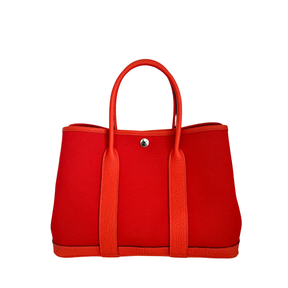 Hermès Garden Party 30 Verso, orange mécano / Cuivre / capucine 2023 Fullset / ungetragen Hermès