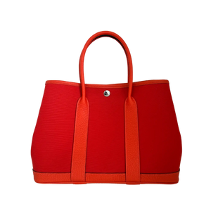 Hermès Garden Party 30 Verso, orange mécano / Cuivre / capucine 2023 full set / unworn