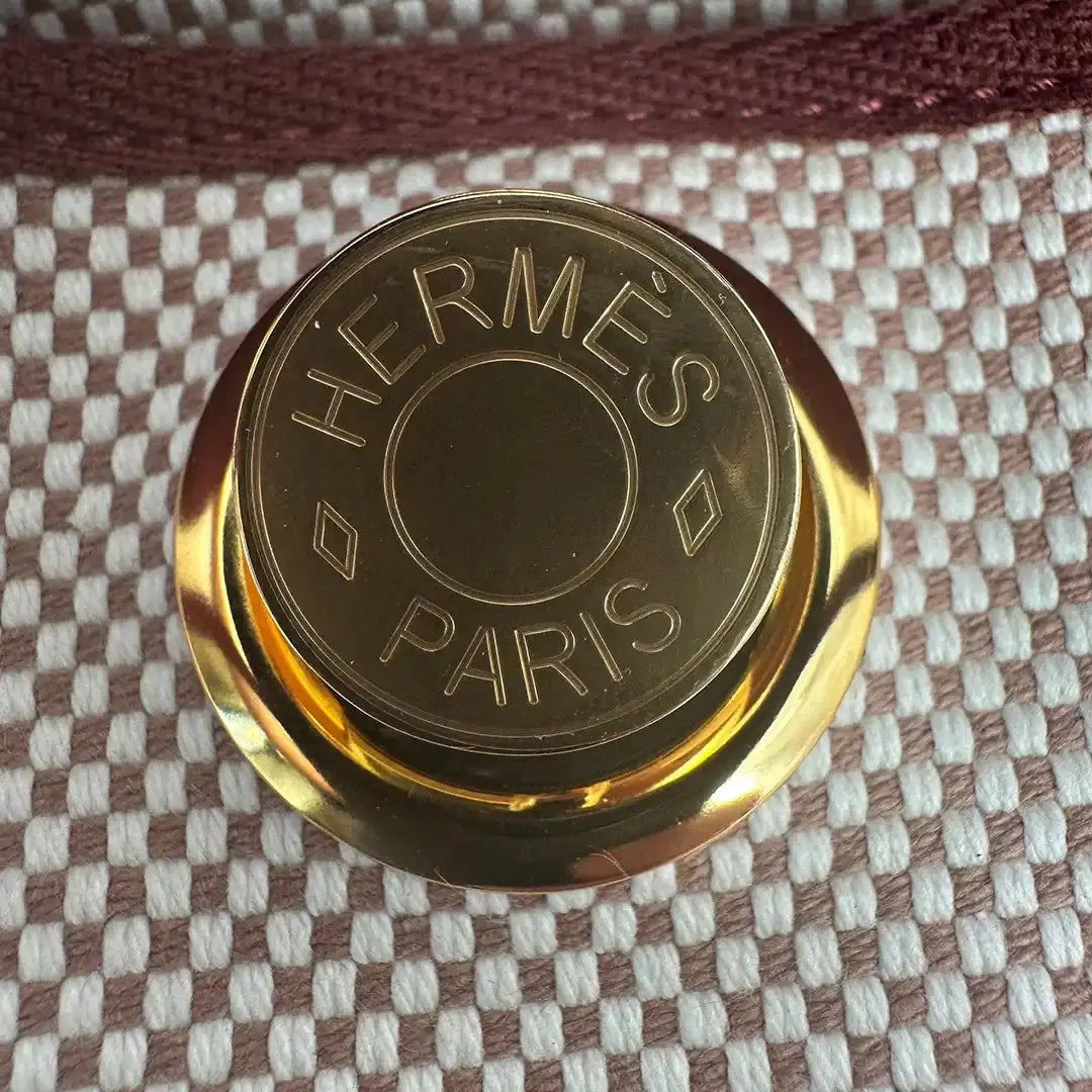 Hermès Herbag Zip 31 goldene Hardware écru/blanc/noir/rouge sellier 2024/ ungetragen Hermès