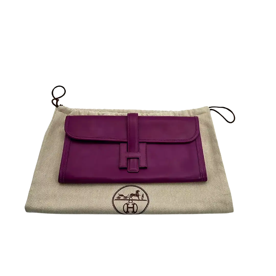 Hermès Jige 29 Elan Rose Poupre Clutch Swift / sehr gut Hermès