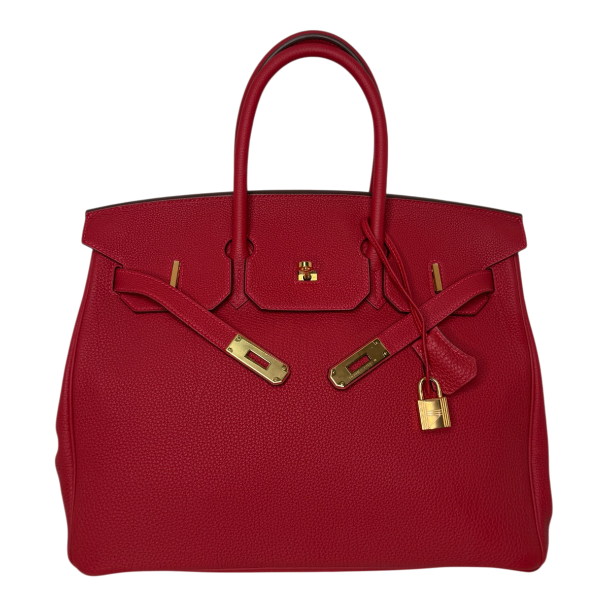 Hermès Birkin Bag 35 Togo Leder Rouge Vif goldene Hardware 2020 Hermès