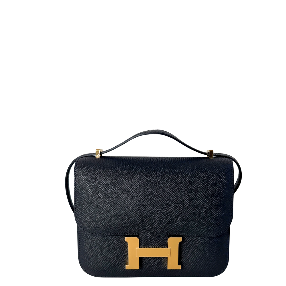 Hermès Constance 18 Epsom Leder schwarz Fullset 2025 / neuwertig Hermès