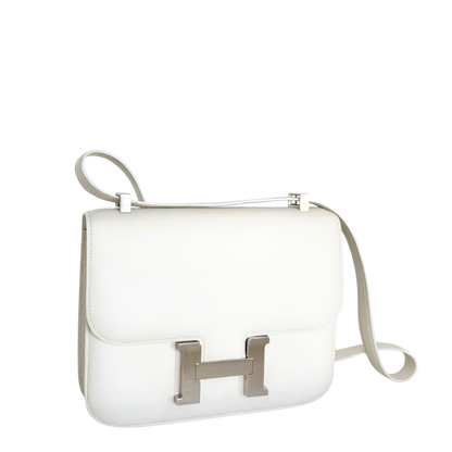 Hermès Constance 24 Vintage Evercolor Leder Weiß / gut Hermès
