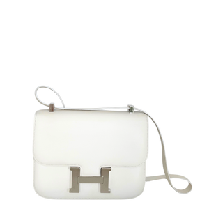 Hermès Constance 24 Vintage Evercolor Leer Wit