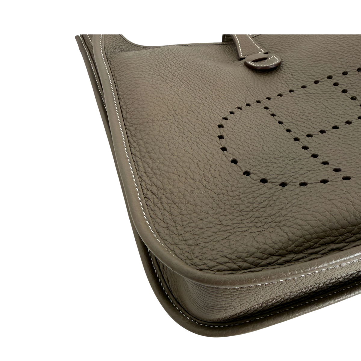 Hermès Evelyne III 29 PM Taurillon Clémence Étoupe Palladium