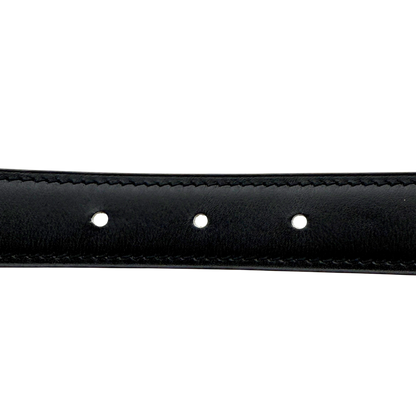 Gürtelschließe H & Wendbarer Gürtelriemen Braun Größe 85 / sehr gut Hermès