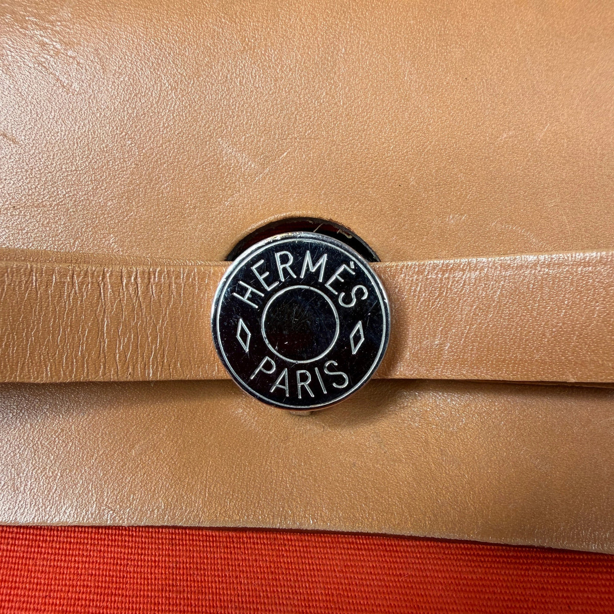 Hermès Herbag Zip 39 Palladium Hardware Orange / gut Hermès