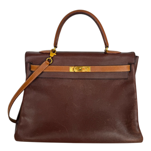 Hermès Kelly 35 Togo-leer Gris Tourterelle