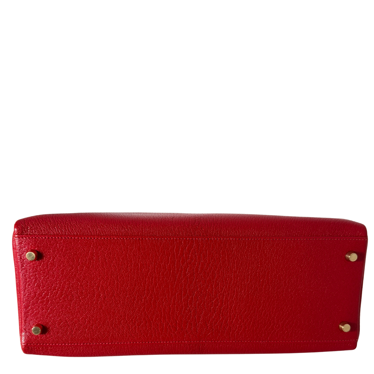 Hermès Vintage Chèvre Mysore Retourné 35 Kelly Bag Rouge Vif goldene Hardware / sehr gut Hermès
