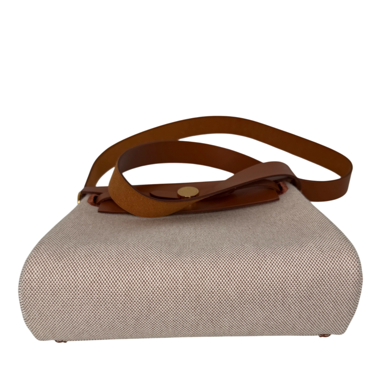 Hermès Herbag Zip 20 Mini Toile H Viking Ecru-Beige Fauve Hermès