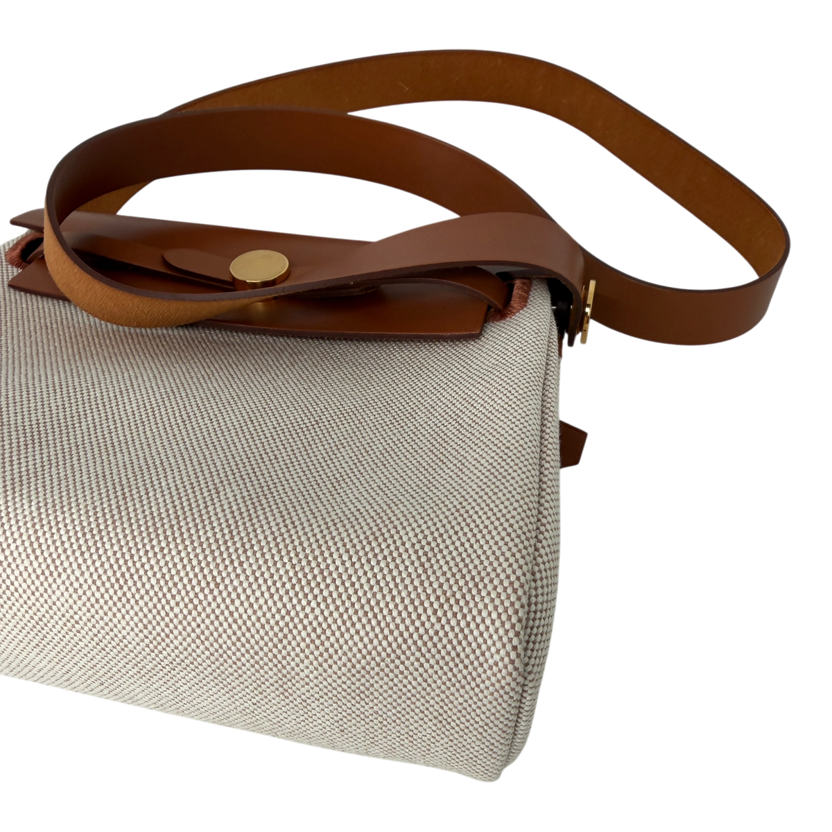 Hermès Herbag Zip 20 Mini Toile H Viking Ecru-Beige Fauve Hermès