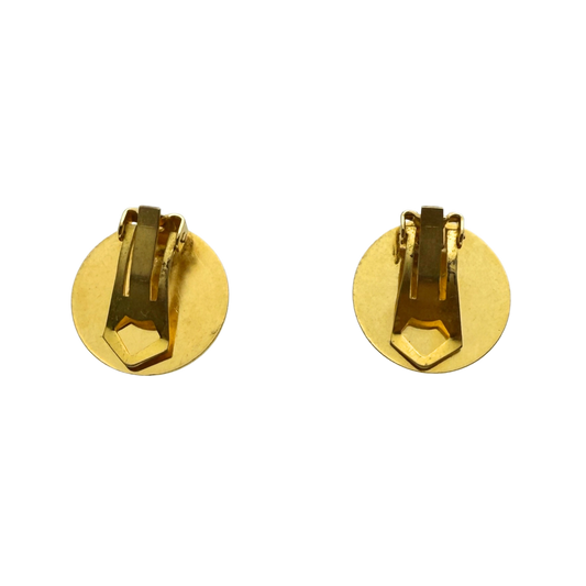 Hermès Clou de Selle Clip-On Earrings Gold / Very Good