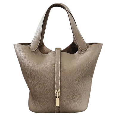 Hermès Picotin 22 Taurillon Clémence Étoupe 2024 Fullset / neu Hermès