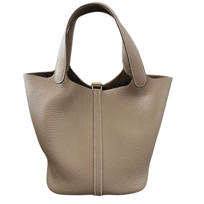 Hermès Picotin 22 Taurillon Clémence Étoupe 2024 Fullset / neu Hermès