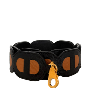 Hermès schouderriem Maillons Noir Goud 92