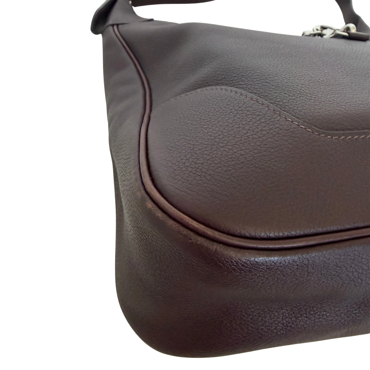 Hermès Trim  31 Schultertasche braun Evergrain Leder / gut Hermès