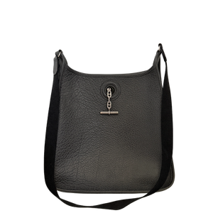 Hermès Vespa PM Vintage Clemence Leer donkergrijs
