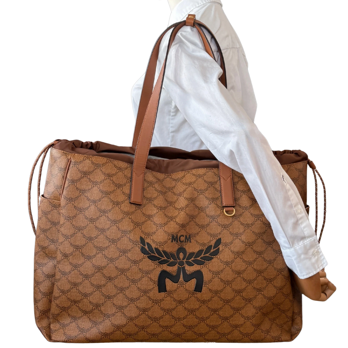 MCM Himmel Lauretos Tote Bag XL Cognac / neuwertig MCM