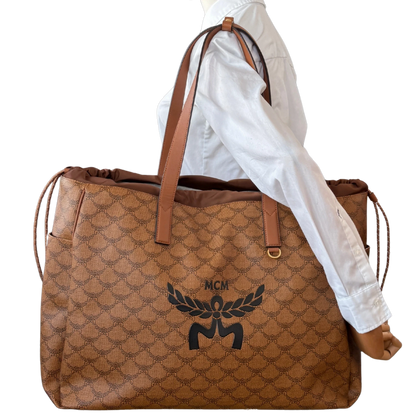 MCM Himmel Lauretos Tote Bag XL Cognac / neuwertig MCM