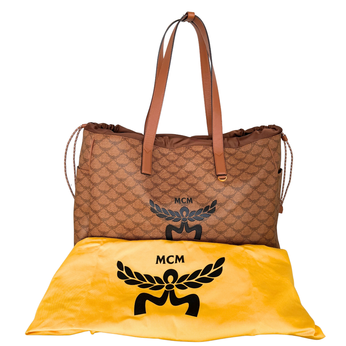 MCM Himmel Lauretos Tote Bag XL Cognac / neuwertig MCM