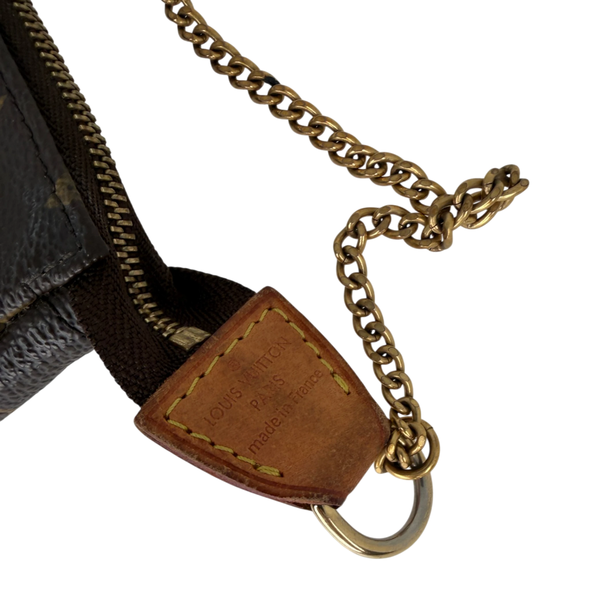 Louis Vuitton Mini Pochette Monogram Canvas Braun 2007 / gut Louis Vuitton