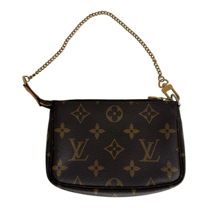 Louis Vuitton Mini Pochette Monogram Canvas Bruin 2007