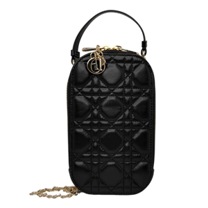 Dior Lady Dior Call'in Smartphone Tasche Lammleder schwarz 2025