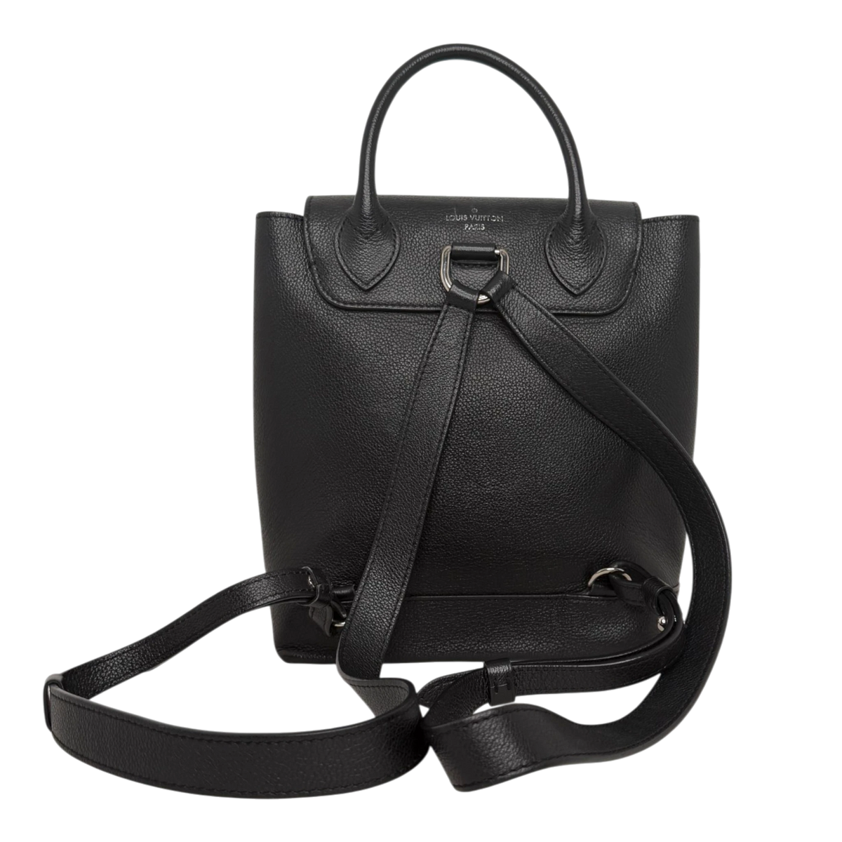 Louis Vuitton Lockme Lederrucksack schwarz silber / sehr gut Louis Vuitton