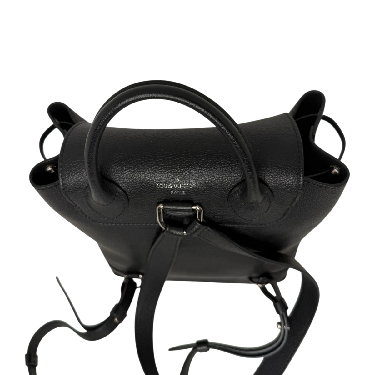 Louis Vuitton Lockme Lederrucksack schwarz silber / sehr gut Louis Vuitton