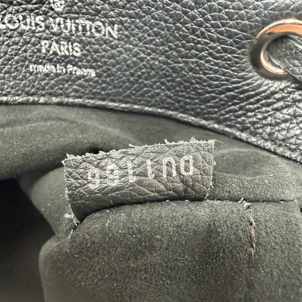 Louis Vuitton Lockme Lederrucksack schwarz silber / sehr gut Louis Vuitton