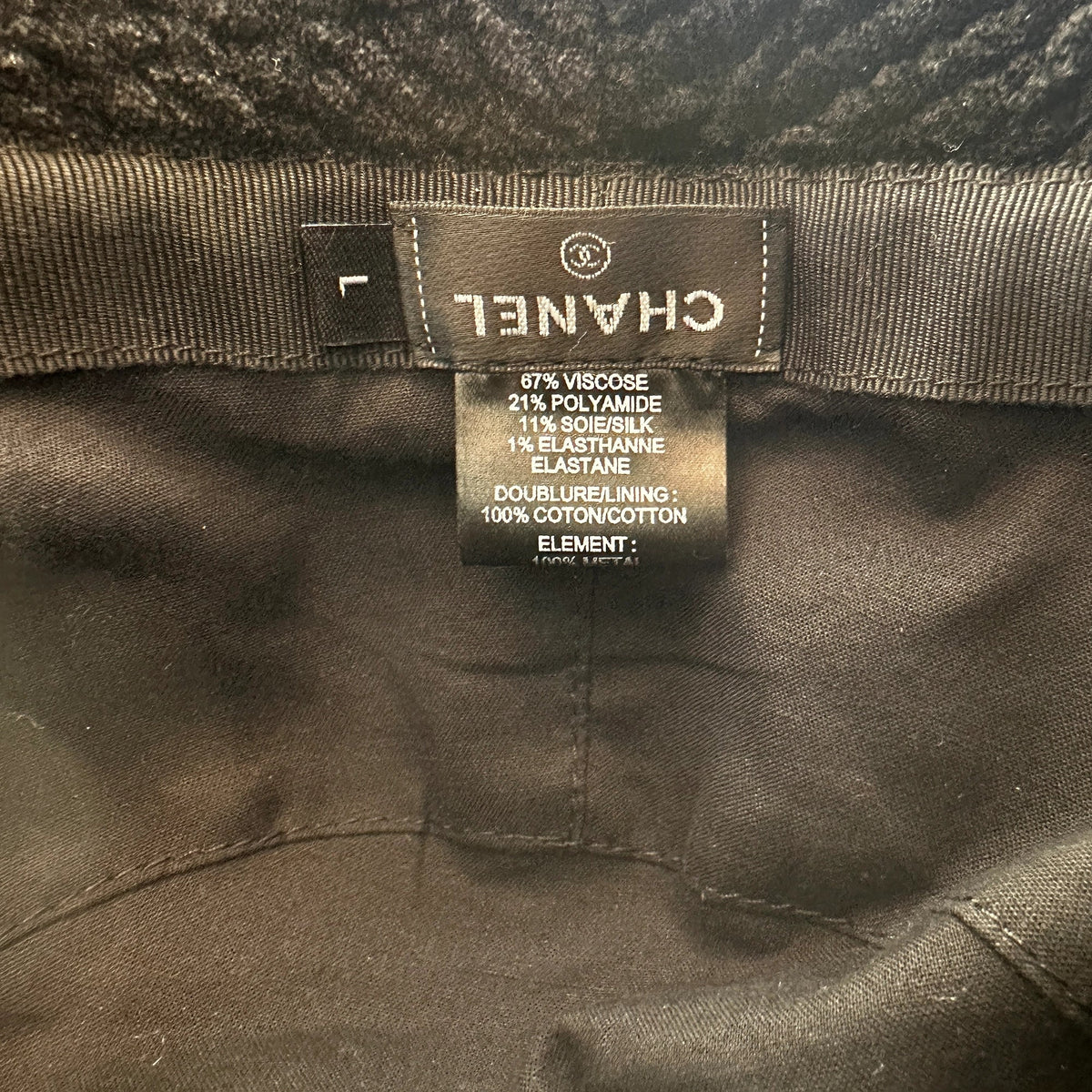 Chanel Hut schwarz / sehr gut Chanel