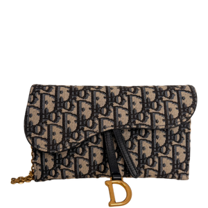 Dior Saddle Long Wallet Oblique