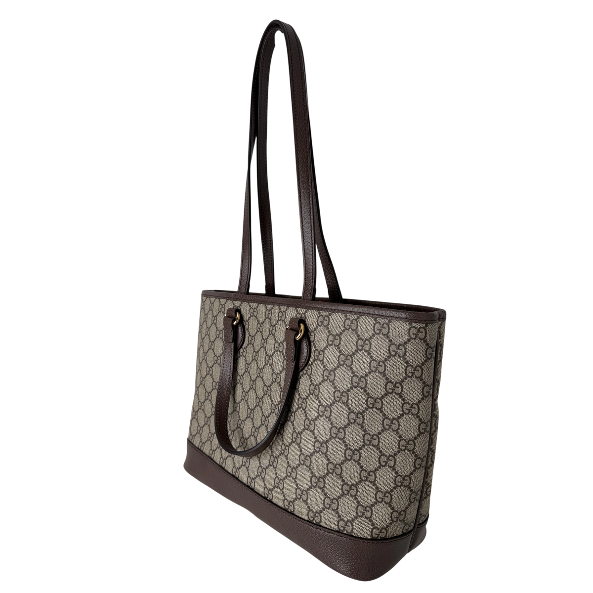 Gucci Ophidia GG Supreme Small Shopper beige / braun / neuwertig Gucci