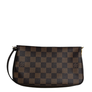 Louis Vuitton Pochette Accessoires Damier Ebène Canvas Braun Gold