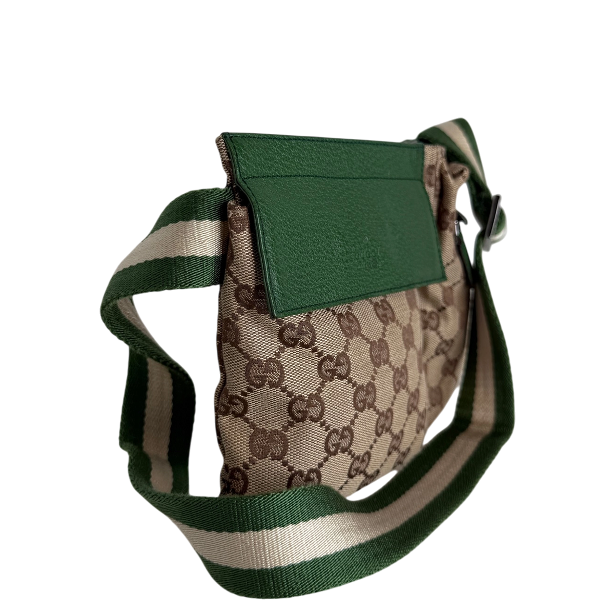 Gucci GG Canvas Belt Bag grün / beige / sehr gut Gucci